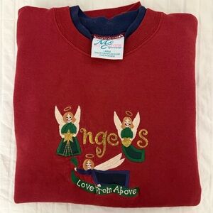 Vintage 90s Grandma Sweater Angels Size Large